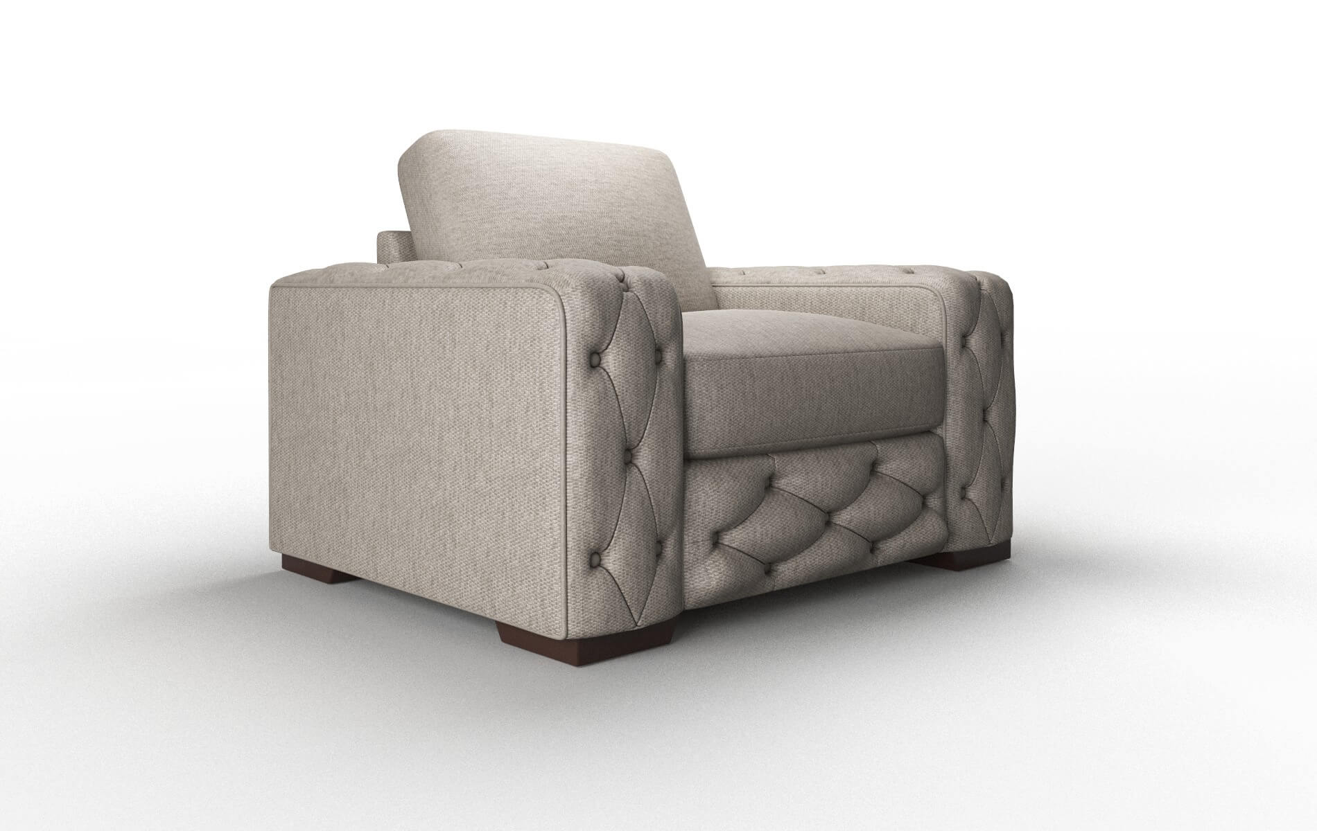 Windsor Cosmo Taupe Chair espresso legs 2