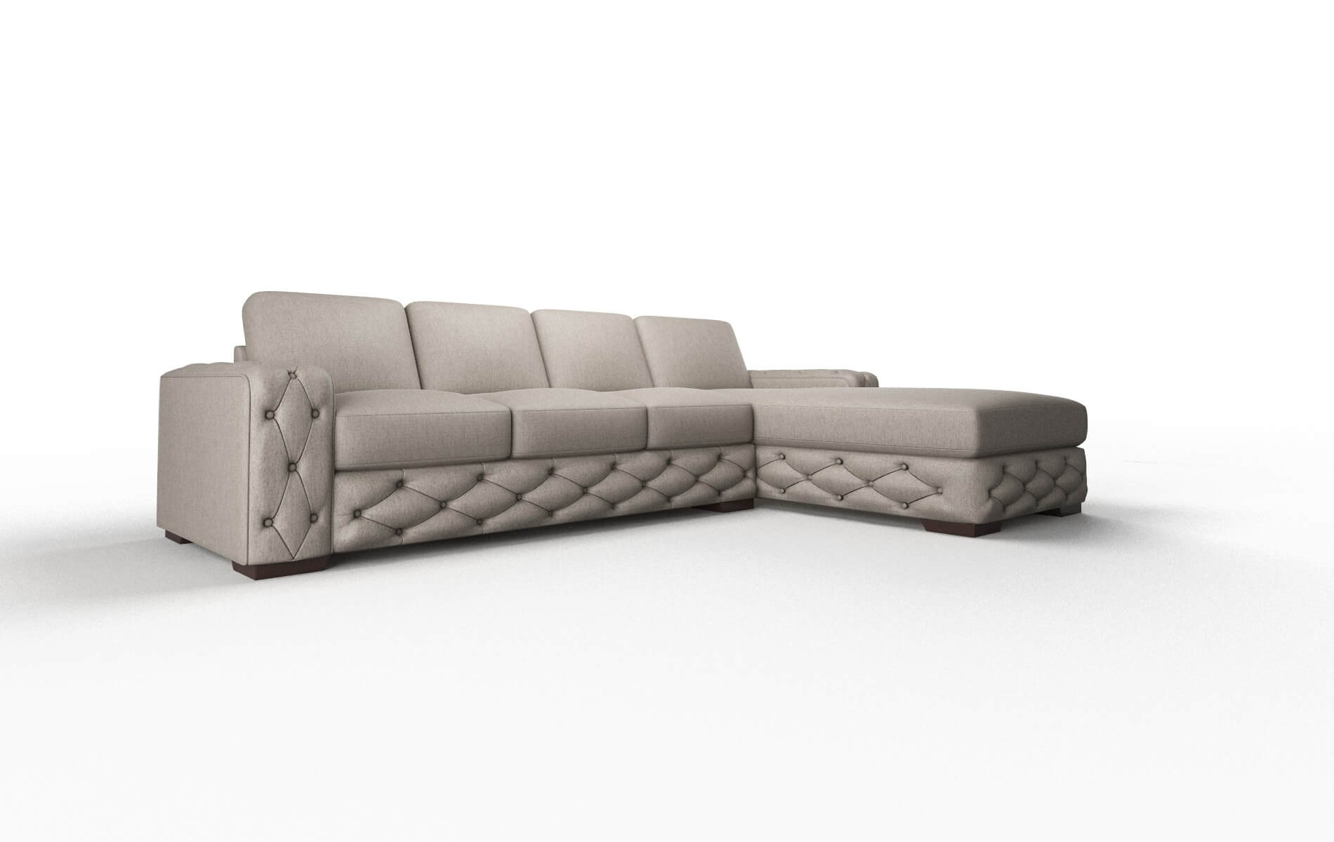 Windsor Cosmo Taupe Panel espresso legs 2