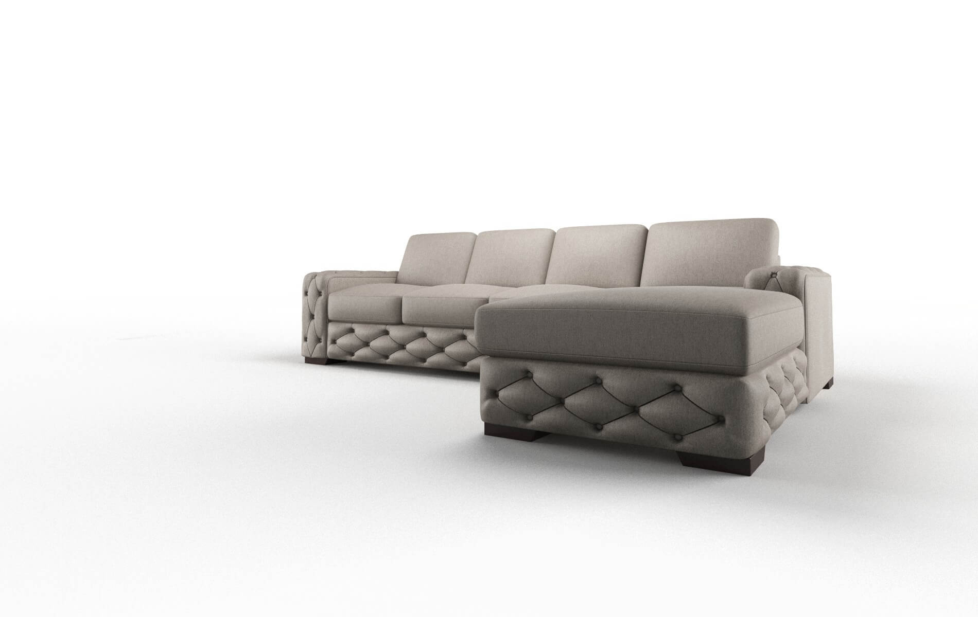 Windsor Cosmo Taupe Panel espresso legs 4