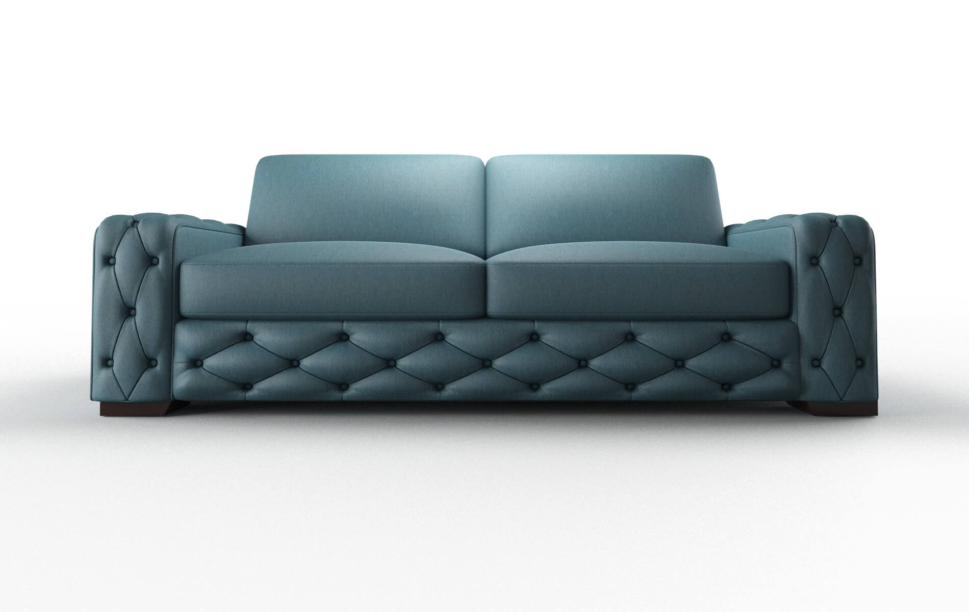 Windsor Cosmo Teal Sofa Sleeper Espresso Legs 1