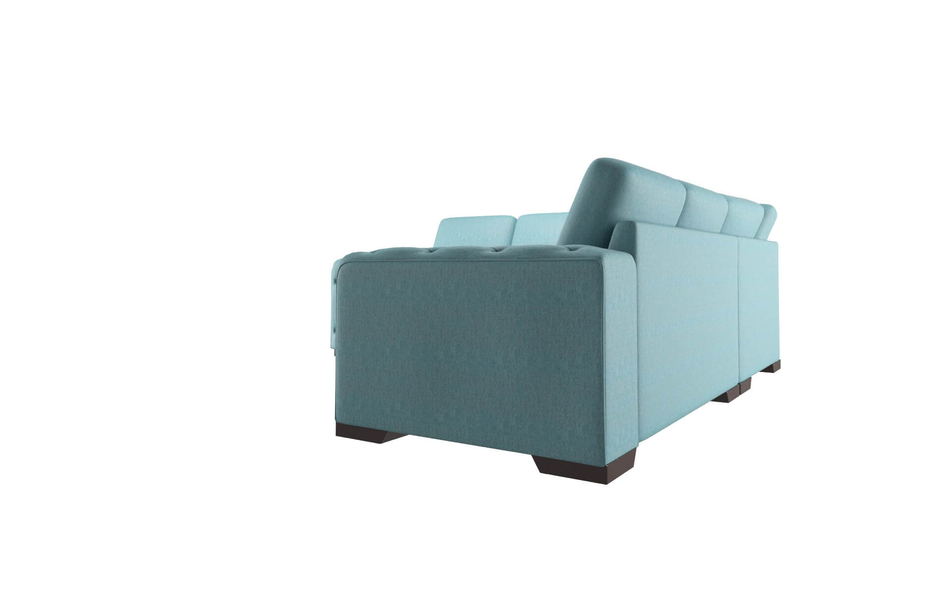 Windsor Durham Pine Sectional espresso legs 4