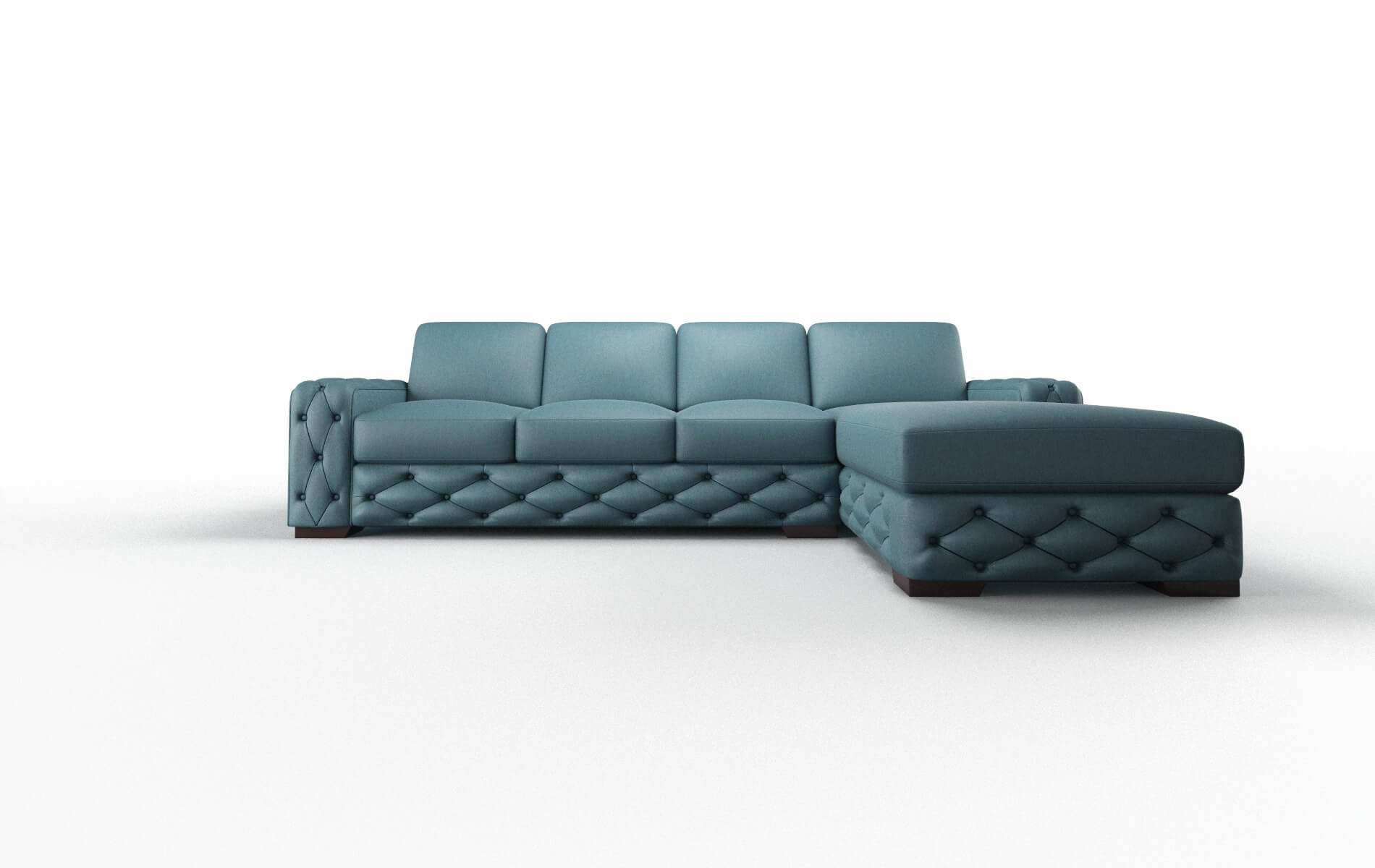 Windsor Hepburn Teal Panel espresso legs 1