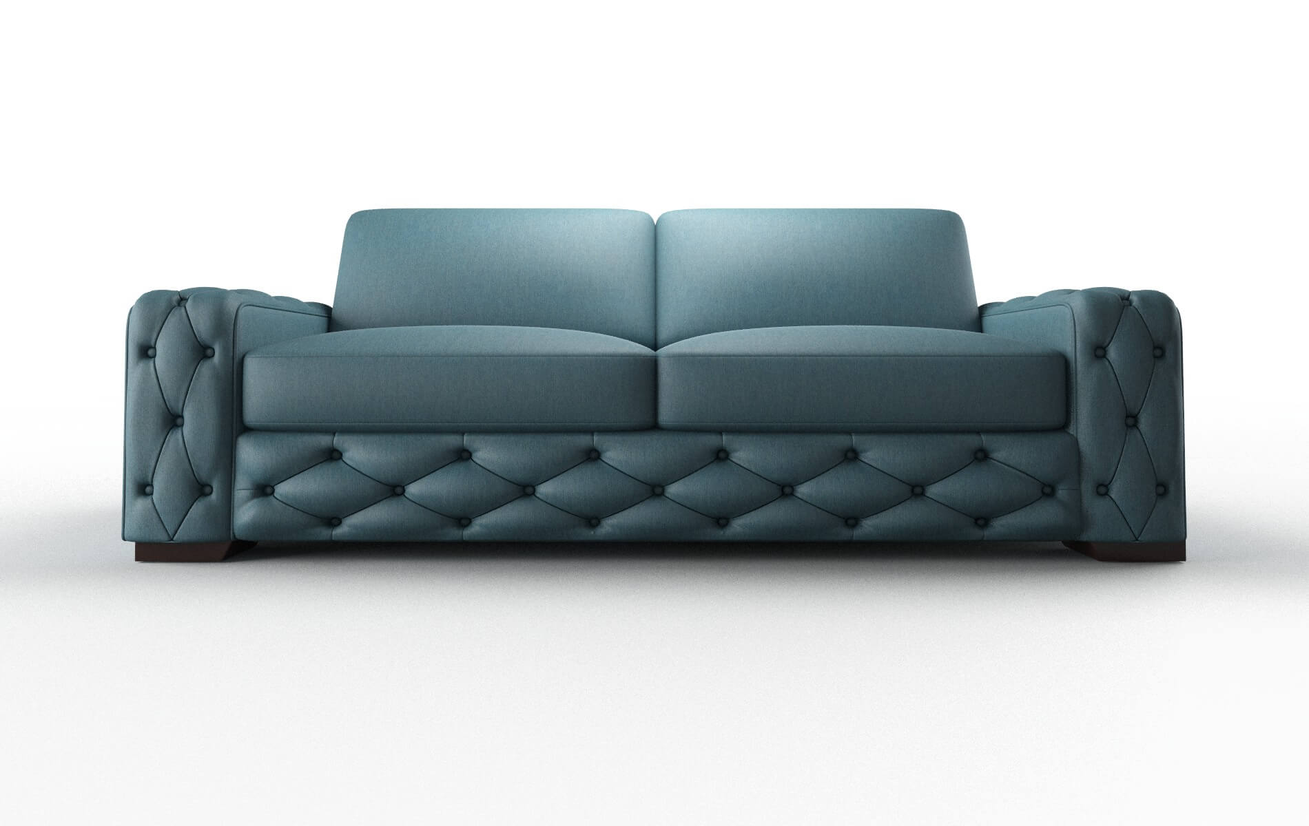 Windsor Hepburn Teal Sofa espresso legs 1