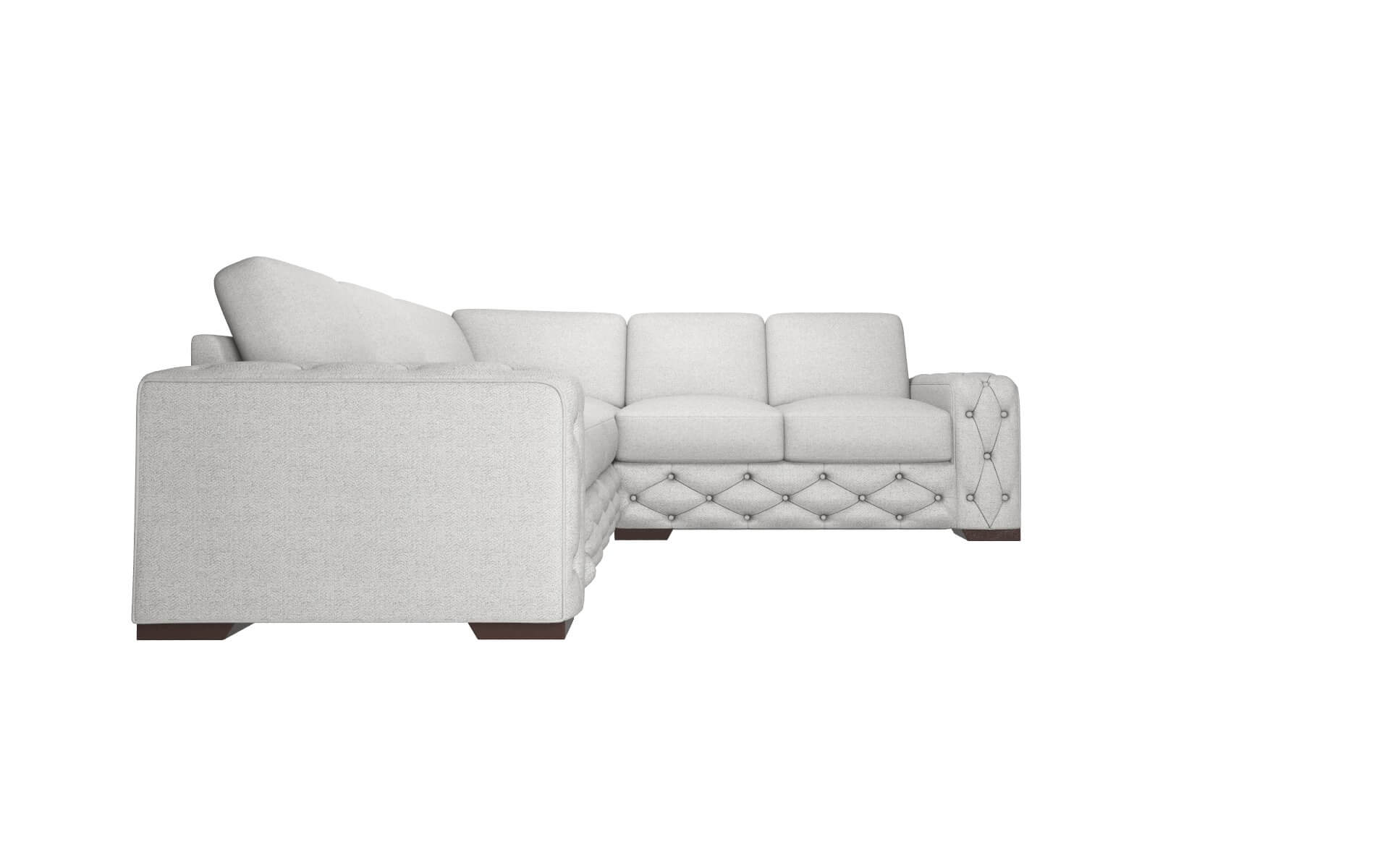 Windsor Malibu Dove Sectional espresso legs 2