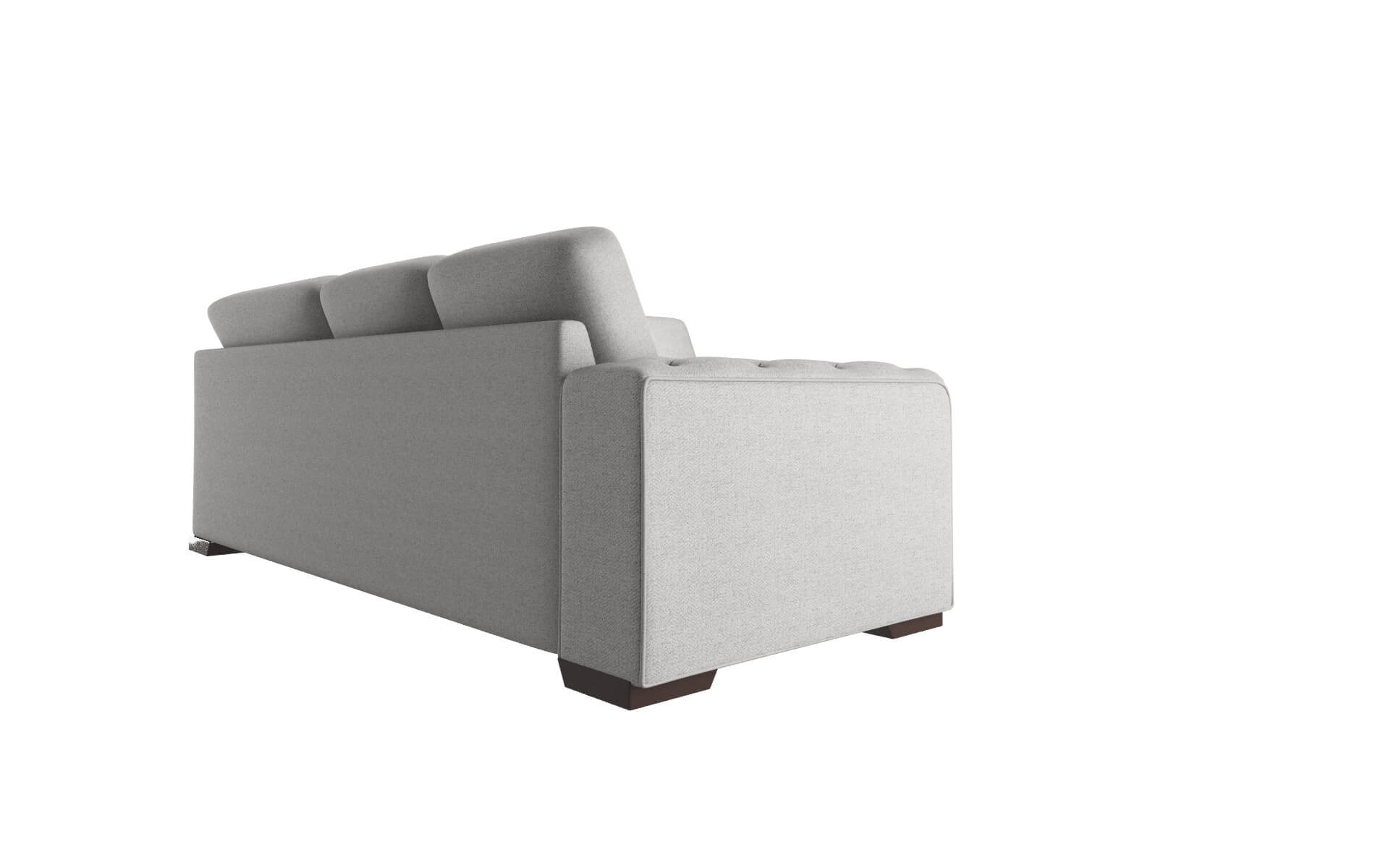 Windsor Malibu Dove Sectional espresso legs 3