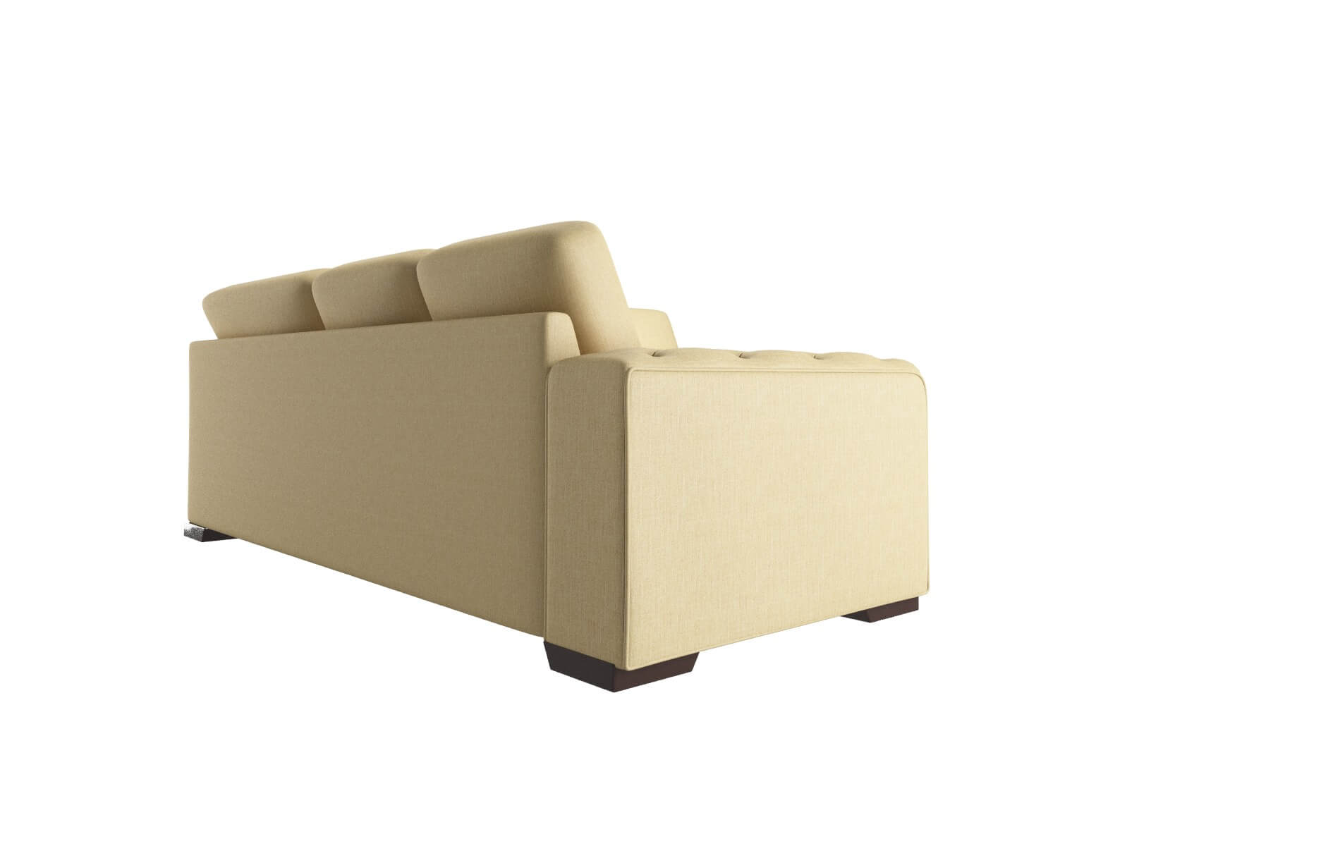 Windsor Malibu Maize Sectional espresso legs 3