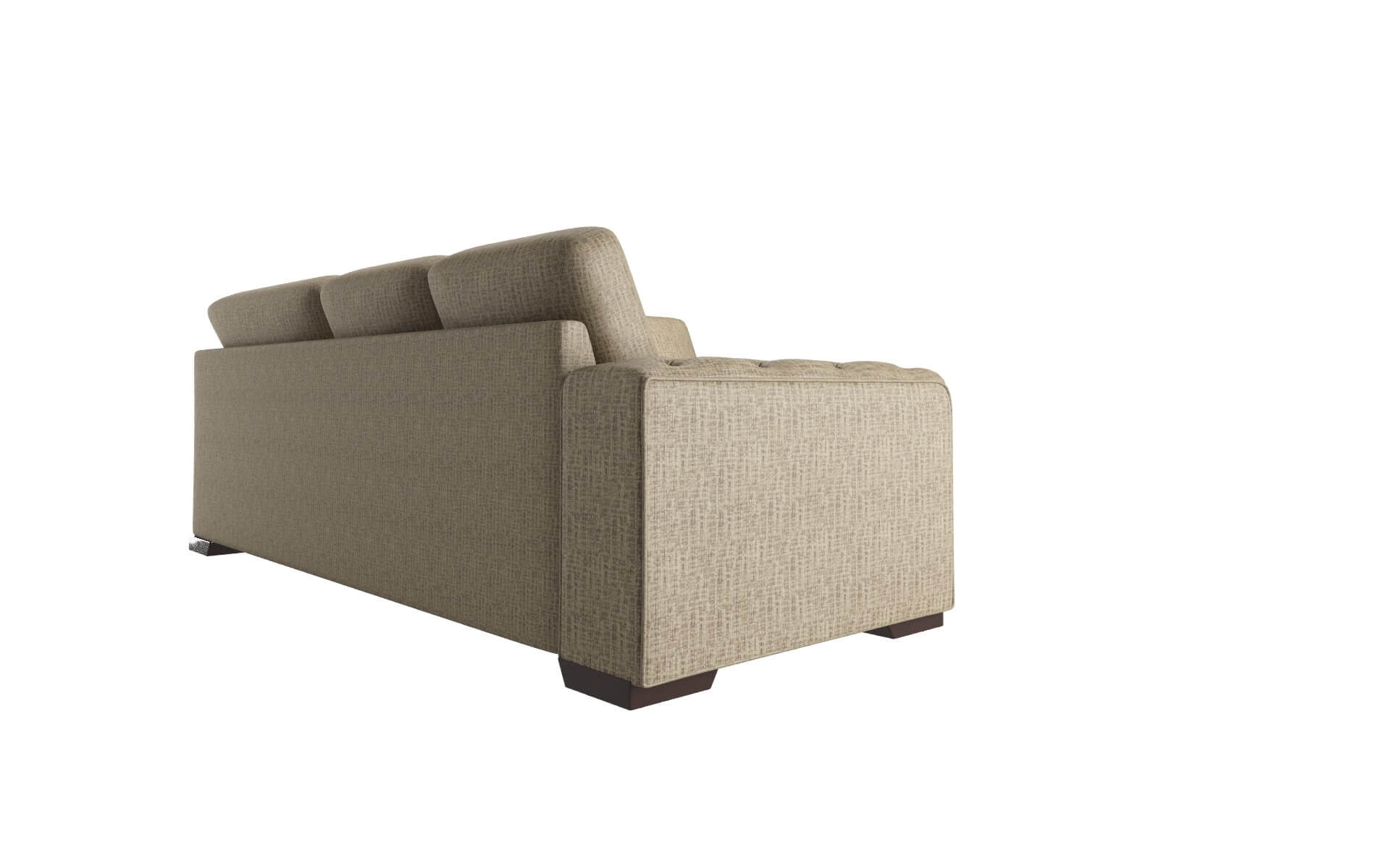 Windsor Marcy Camel Sectional espresso legs 3