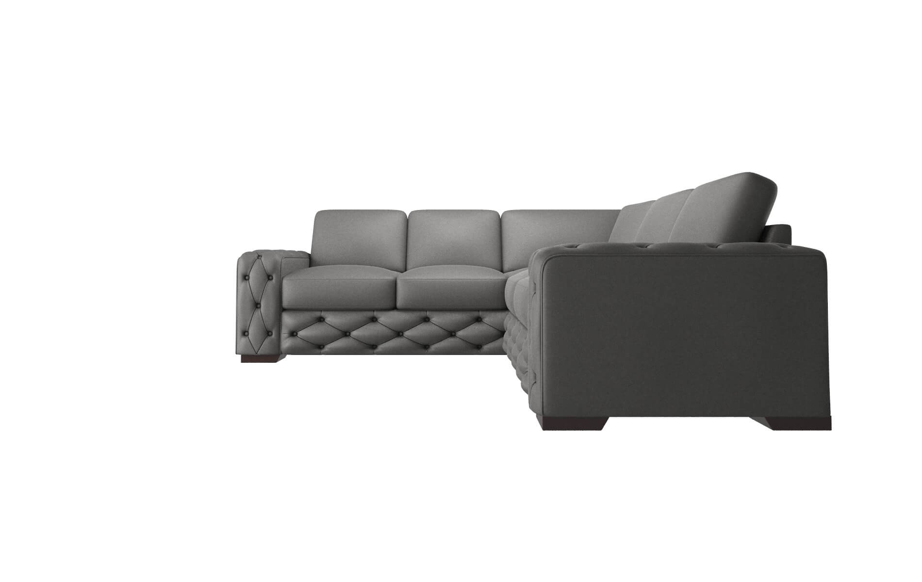 Windsor Oakley Charcoal Sectional espresso legs 5