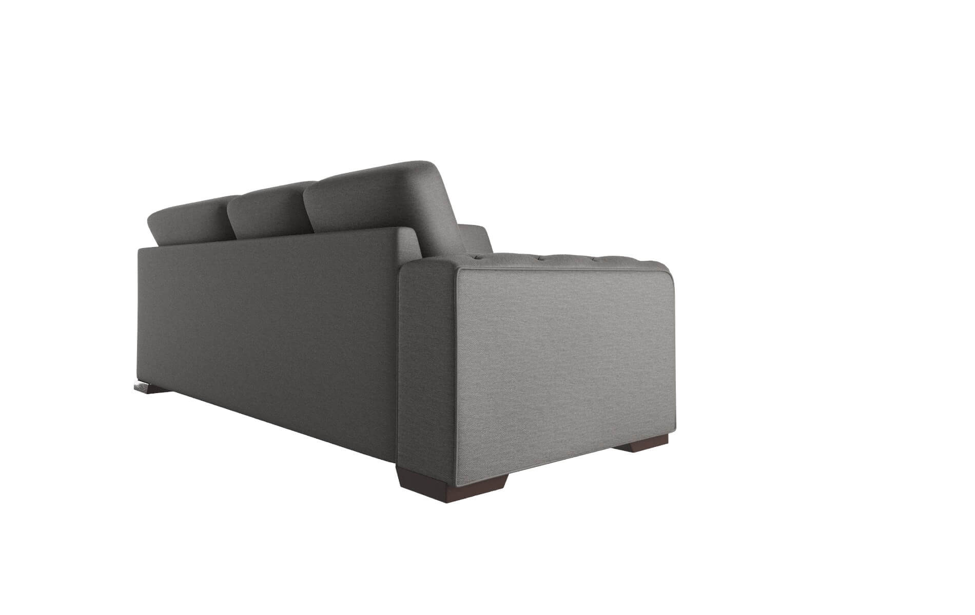 Windsor Oscar Charcoal Sectional espresso legs 3