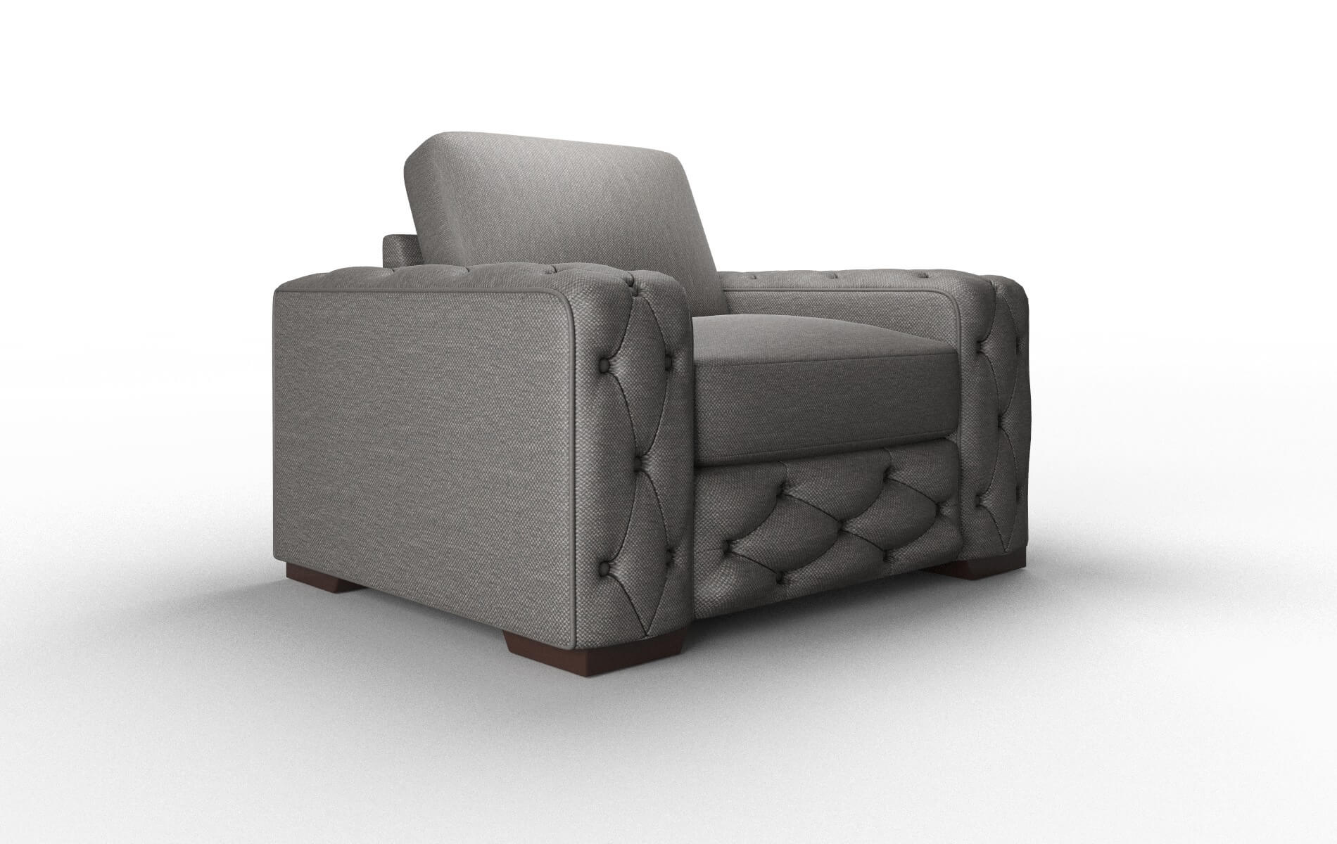 Windsor Oscar Grey Chair espresso legs 2
