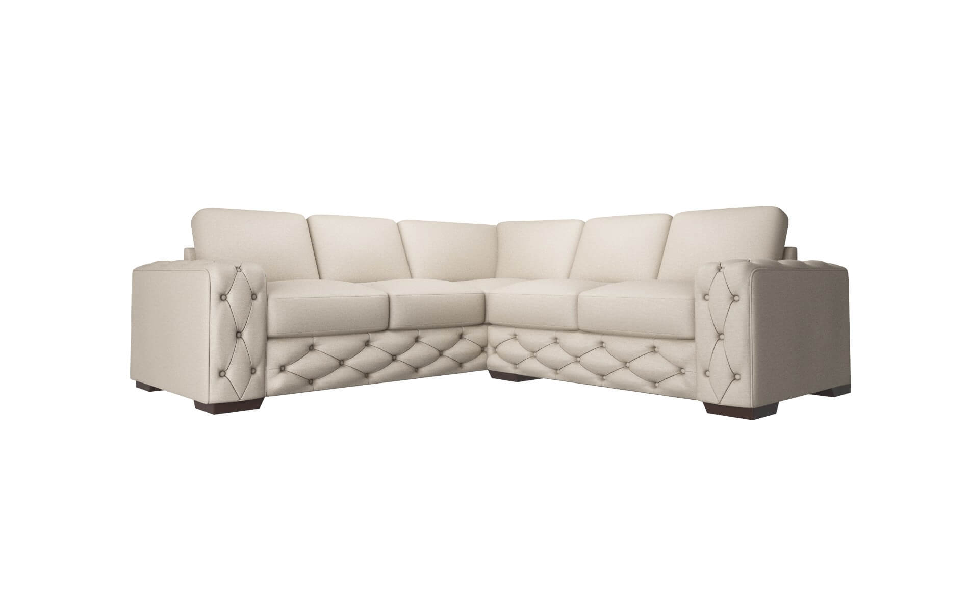 Windsor Oscar Linen Sectional espresso legs 1