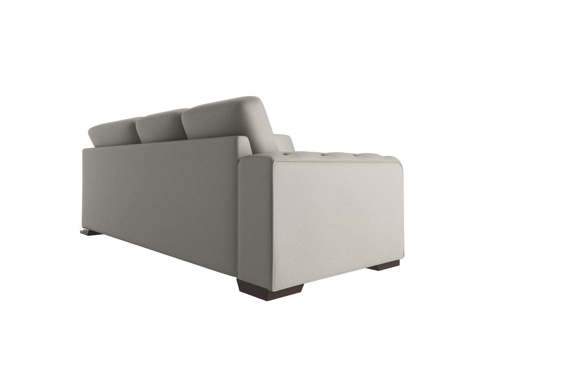 Windsor Oscar Silver Sectional espresso legs 3