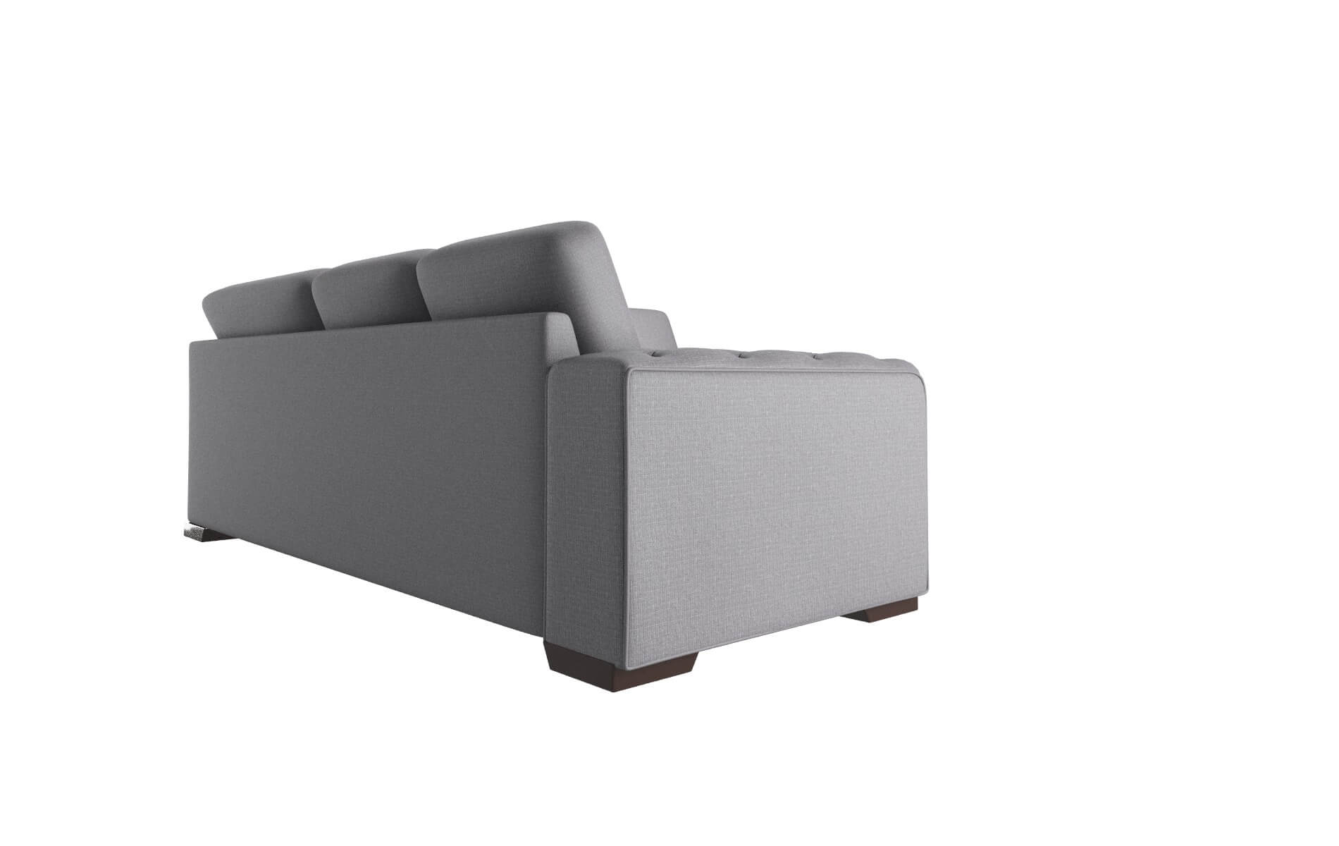 Windsor Parker Ash Sectional espresso legs 3