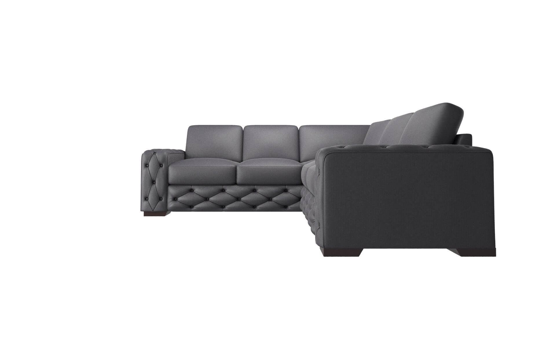 Windsor Parker Charcoal Sectional espresso legs 5