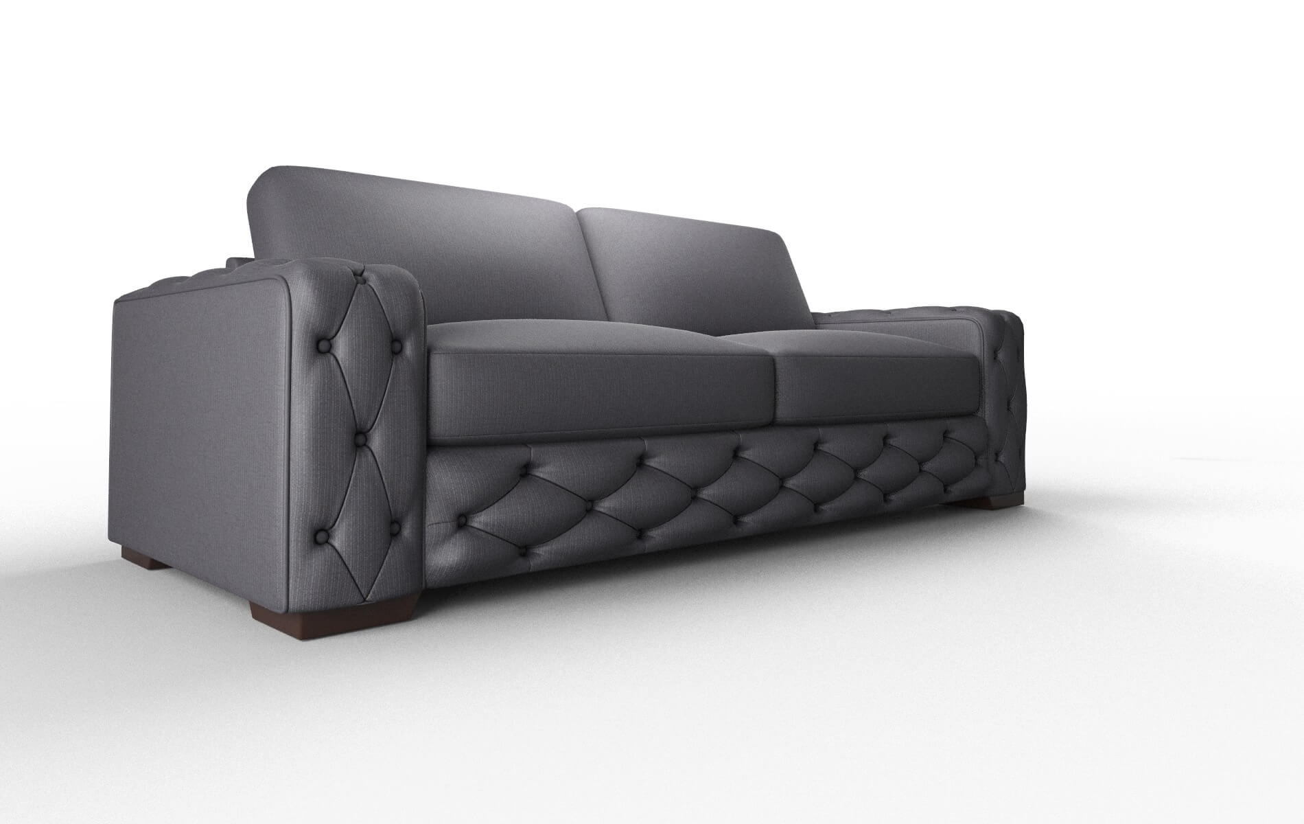 Windsor Parker Charcoal Sofa espresso legs 2