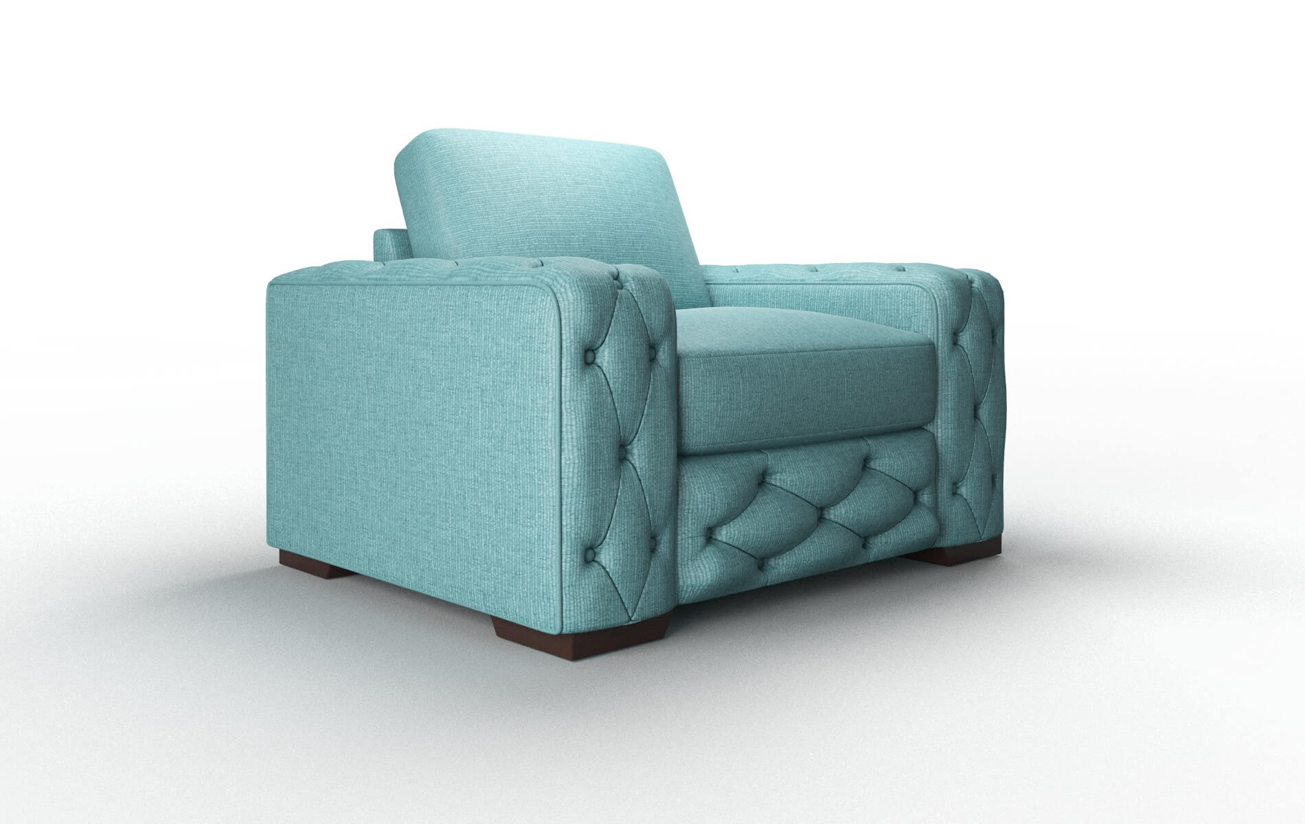 Windsor Parker Turquoise Chair espresso legs 2