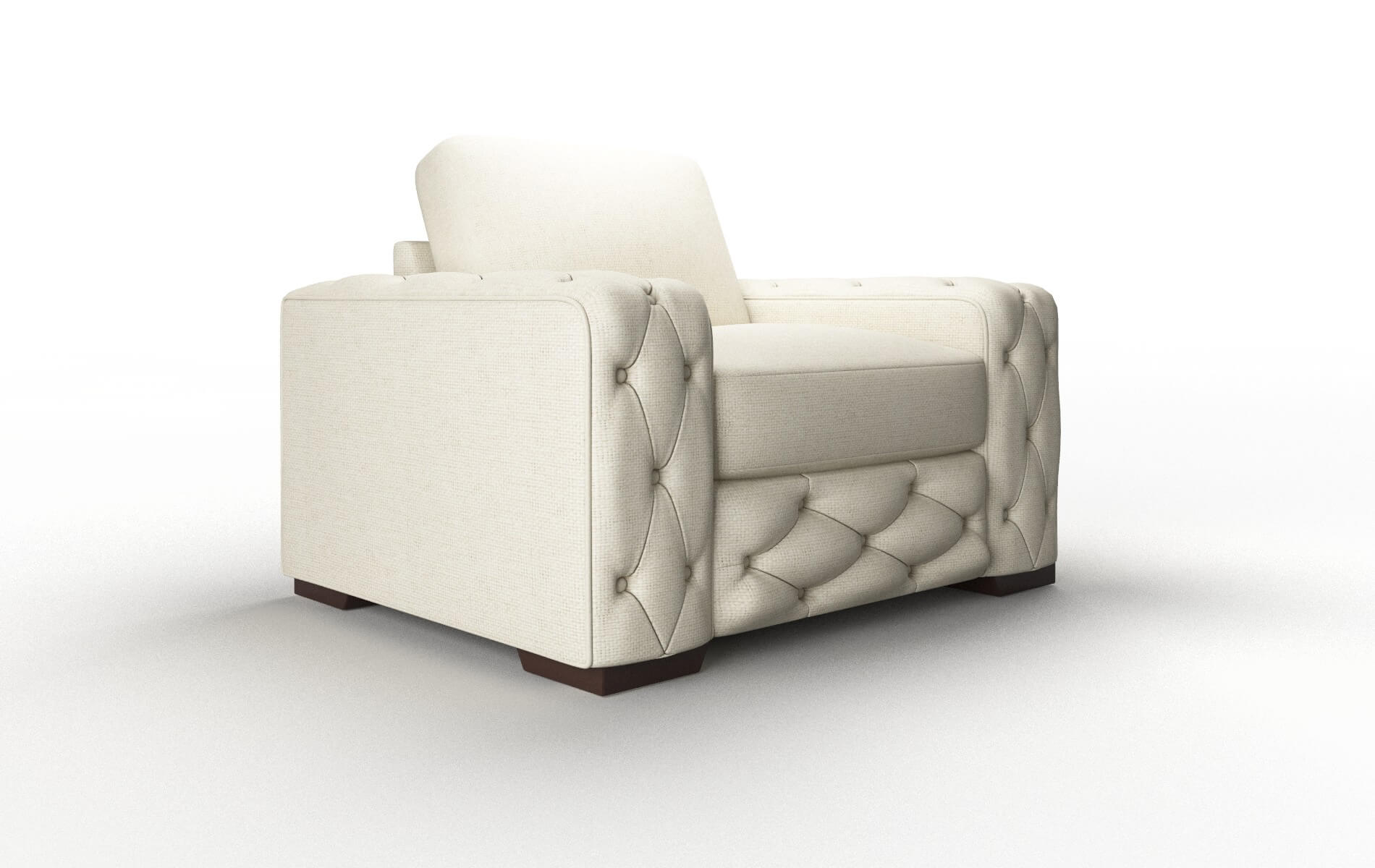 Windsor Phoenix Ivory Chair espresso legs 2