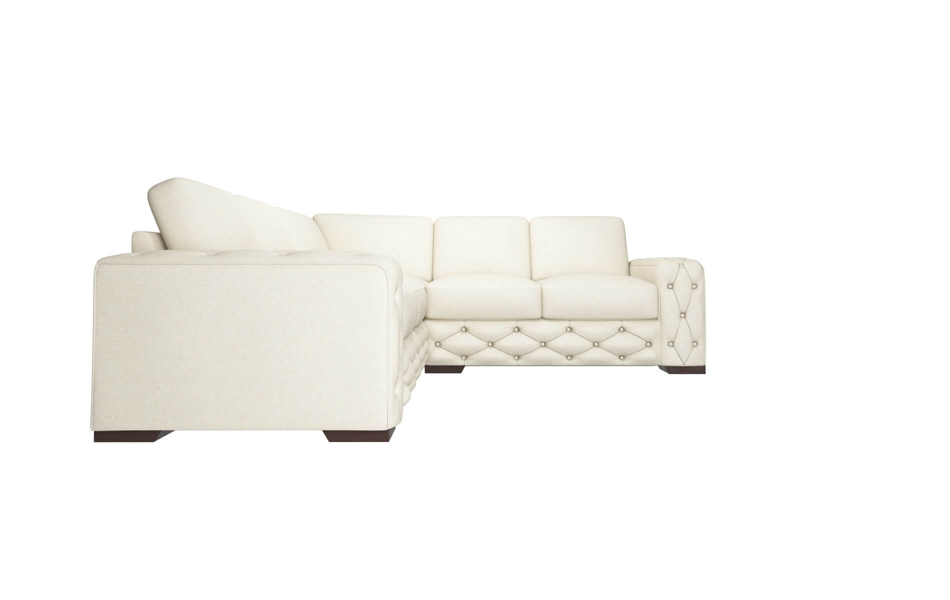 Windsor Redondo Oyster Sectional espresso legs 2