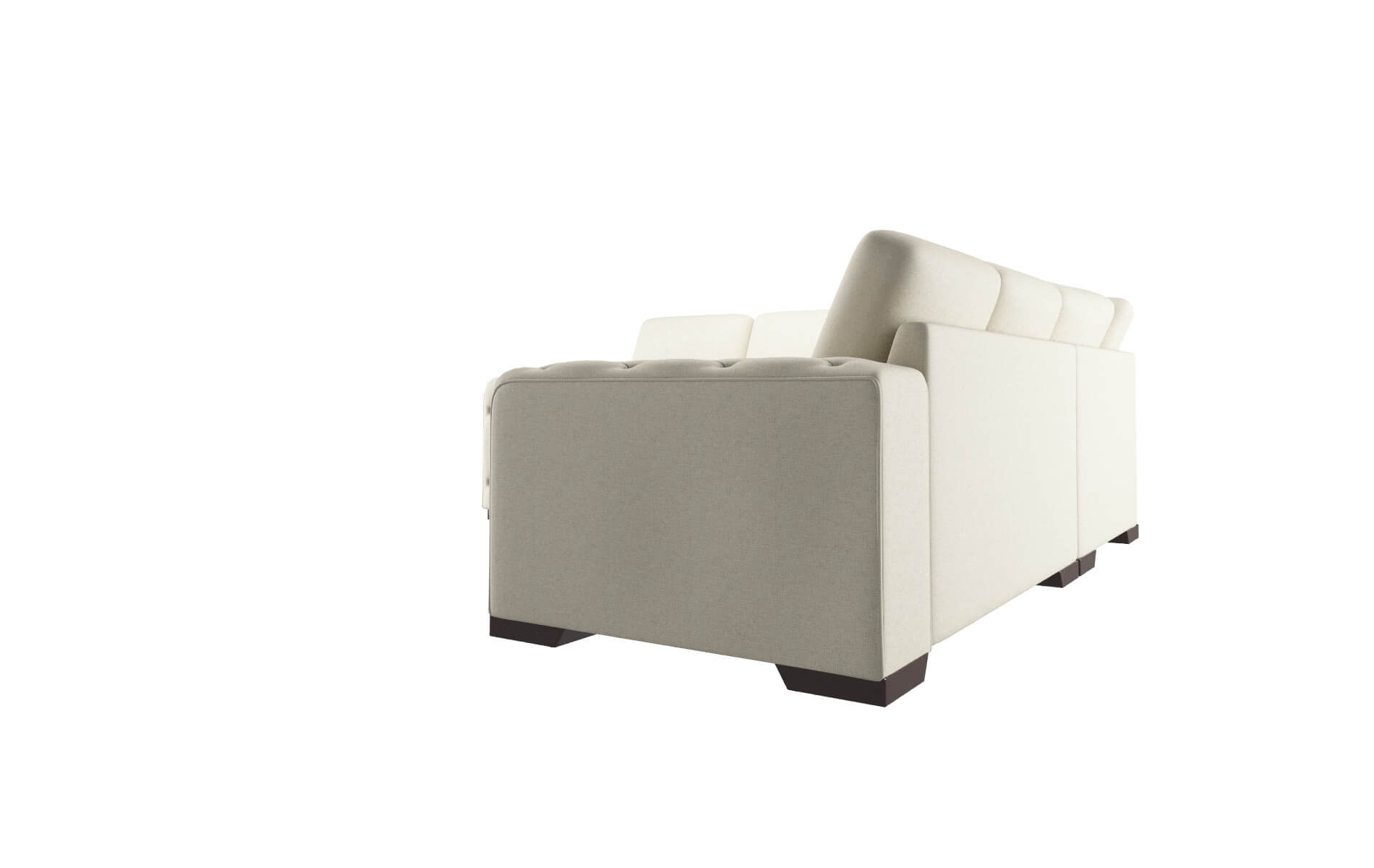 Windsor Redondo Oyster Sectional espresso legs 4