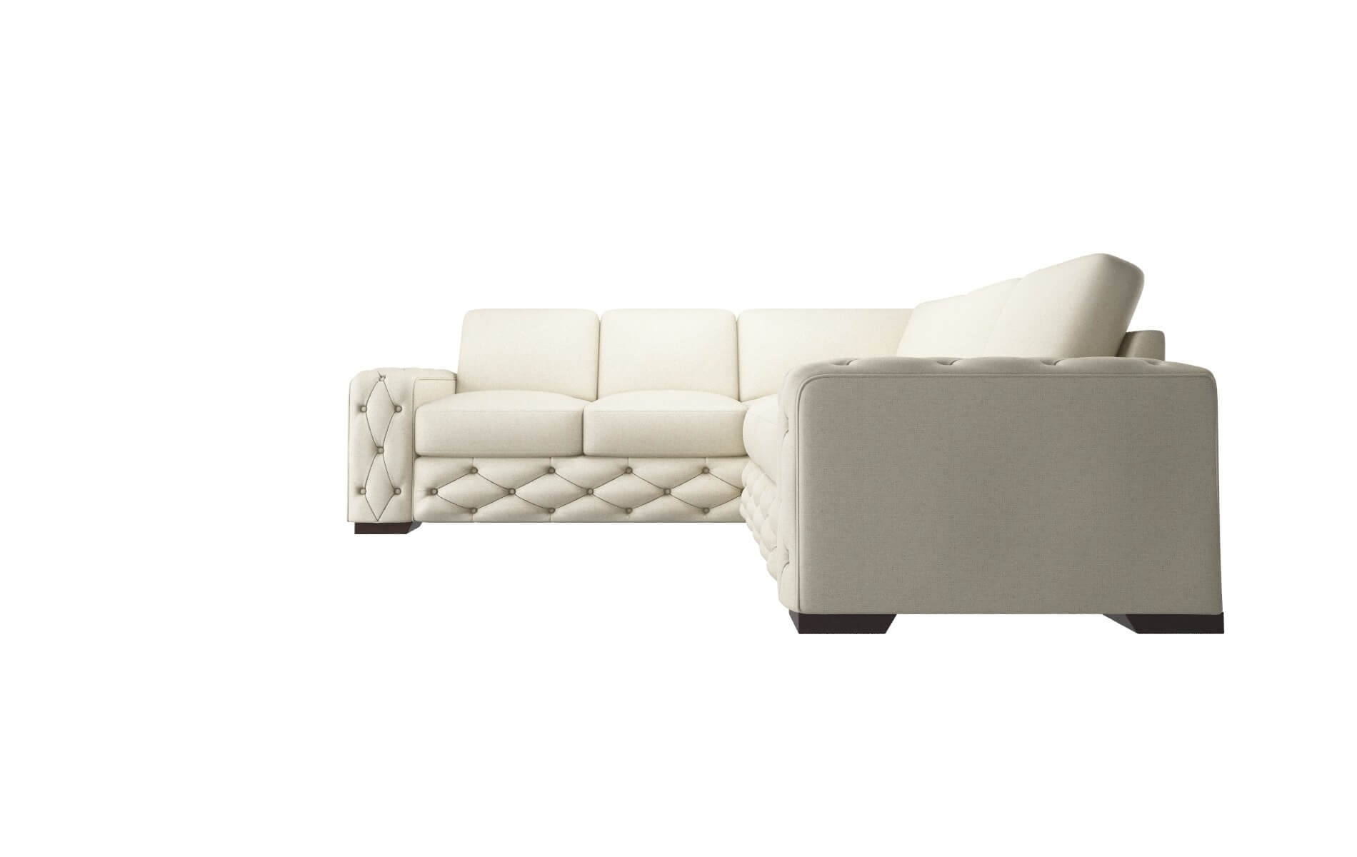 Windsor Redondo Oyster Sectional espresso legs 5