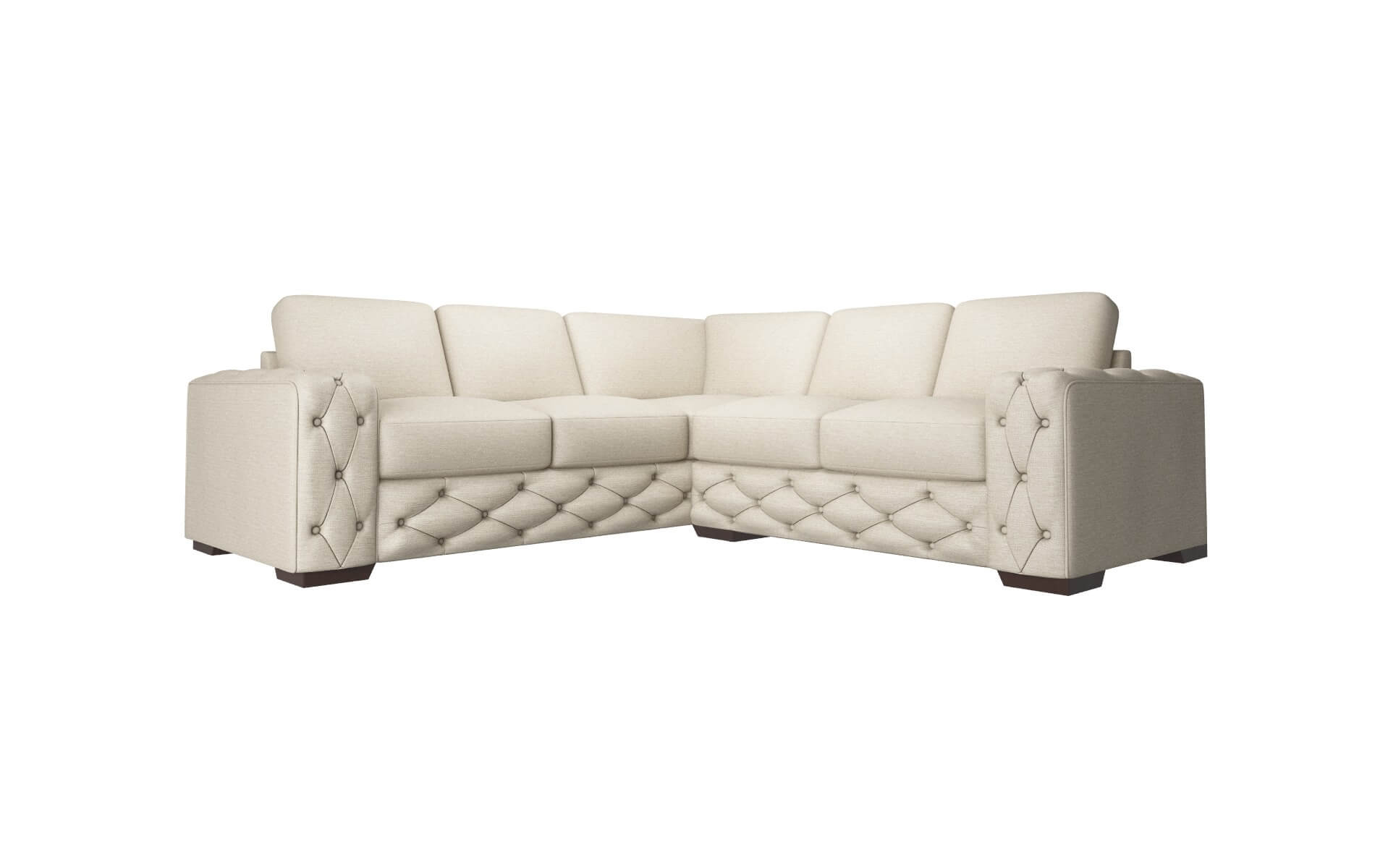 Windsor Rocket Dove Sectional espresso legs 1