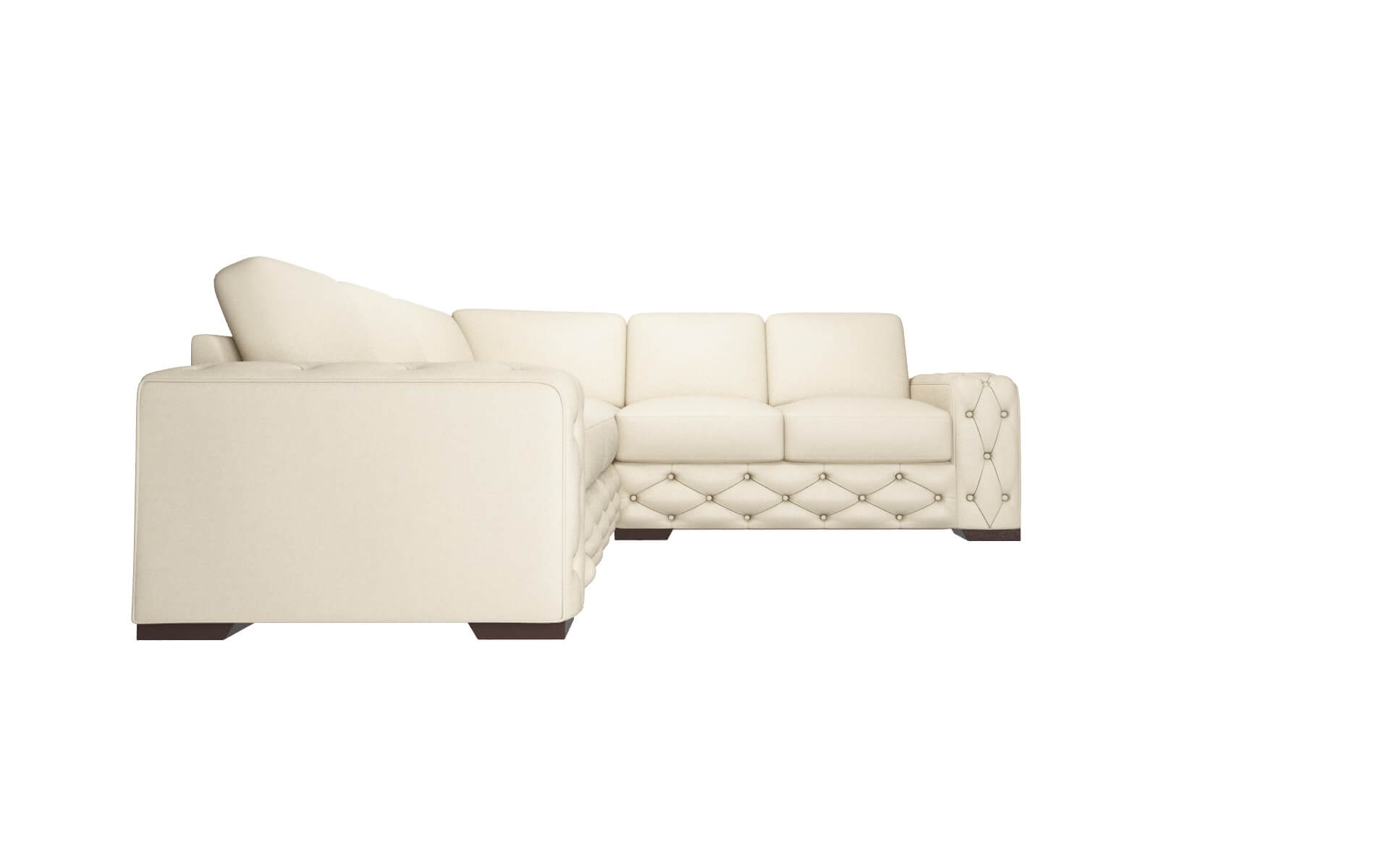 Windsor Rocket Sand Sectional espresso legs 2
