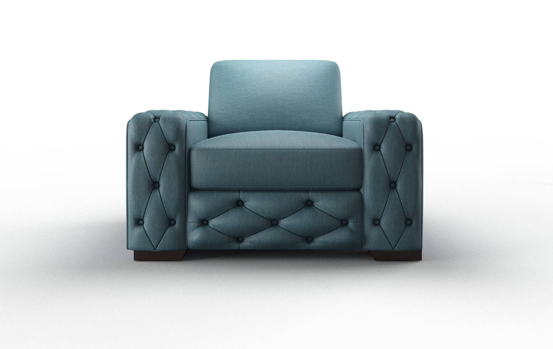 Windsor Royale Electric_blue Chair espresso legs 1