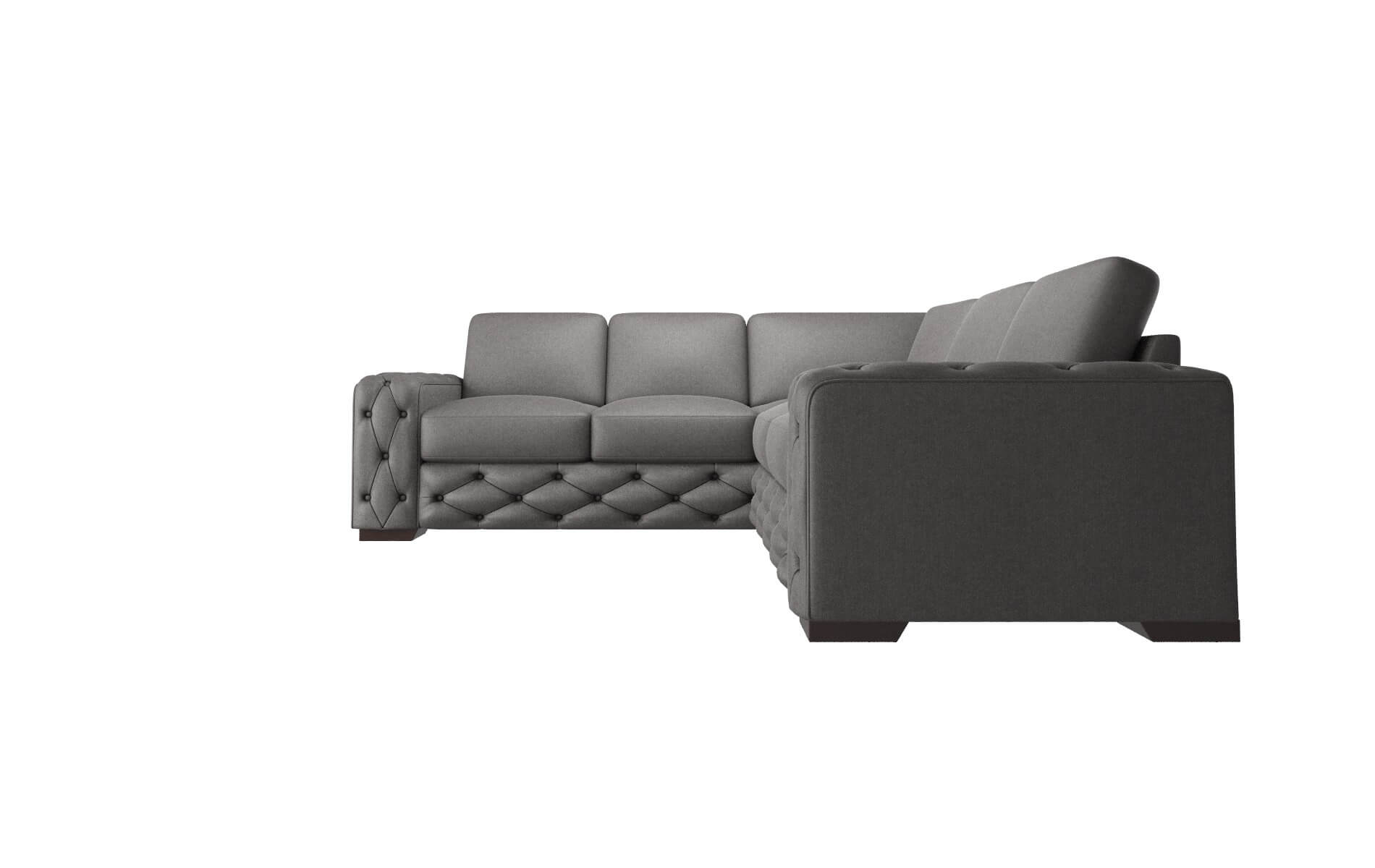 Windsor Sasha Grey Sectional espresso legs 5