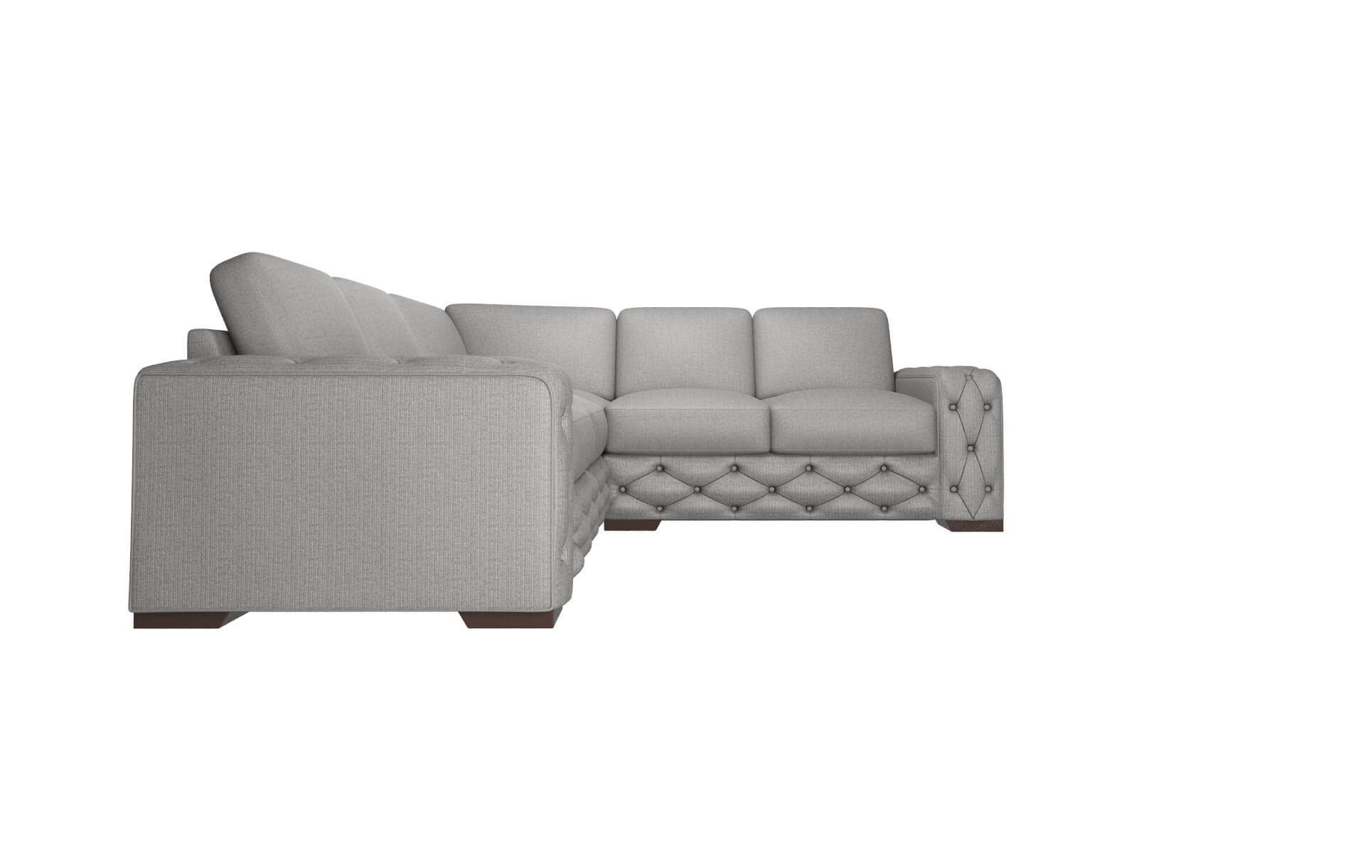 Windsor Terrain Oatmeal Sectional espresso legs 2
