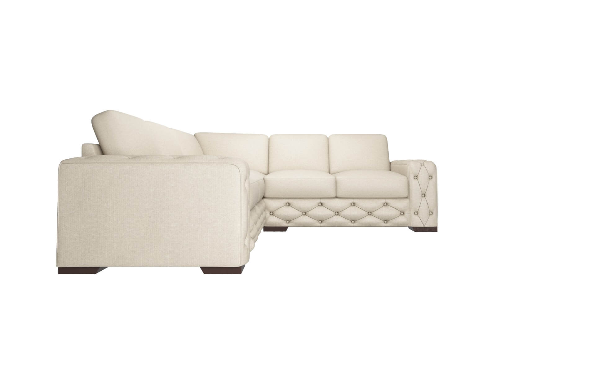 Windsor Urban_d Silver Sectional espresso legs 2