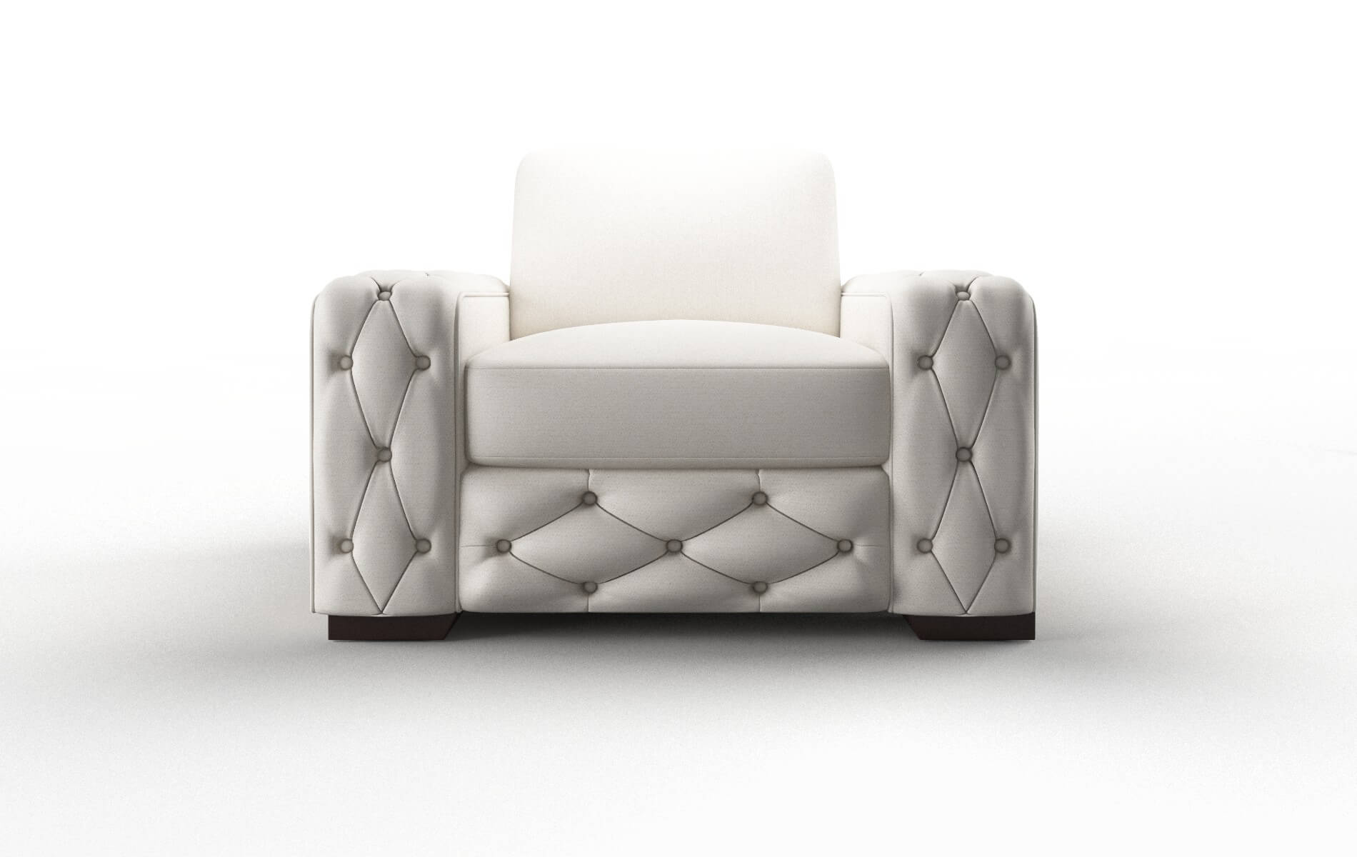 Windsor Venice eggshell Chair Espresso Legs  1