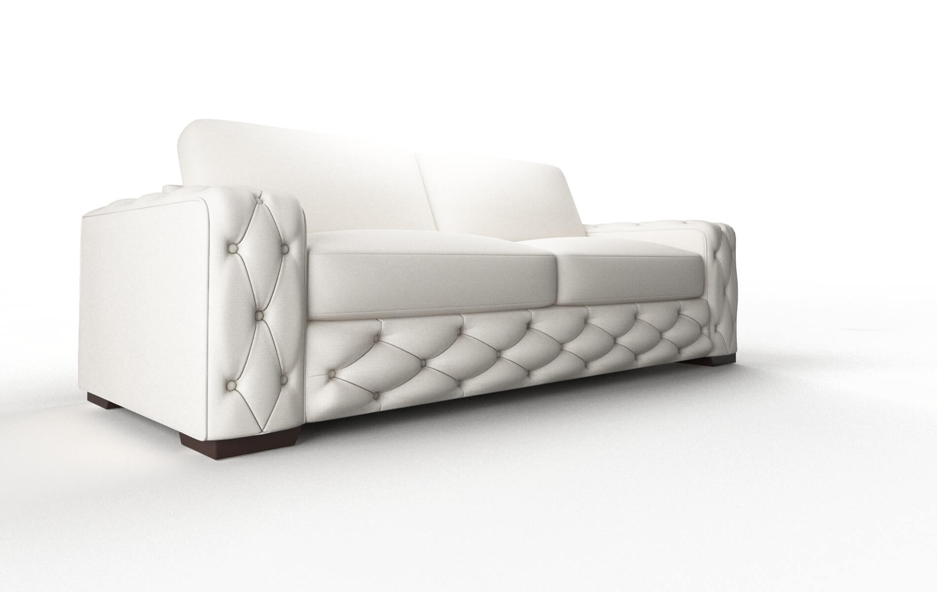 Windsor Venice Eggshell Sofa espresso legs 2